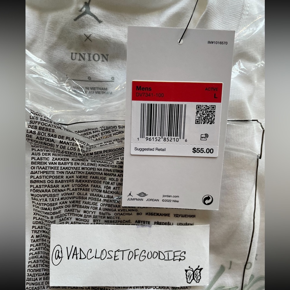 Jordan x Union Long Sleeve Tee Shirt - Picture 4 of 4